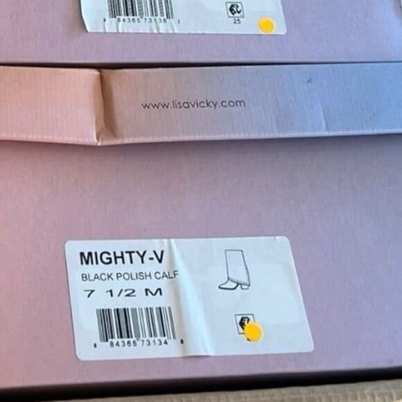 Lisa Vicky Black Leather Studded Mighty Calf Bootie 7.5 - Picture 4 of 4